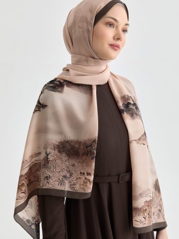 Maren Crepe Silk Scarf - Powder Pink