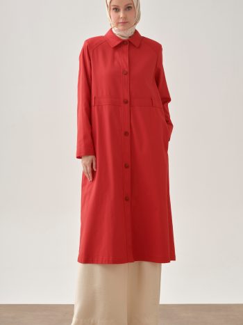 Back Detail Pullover - Red