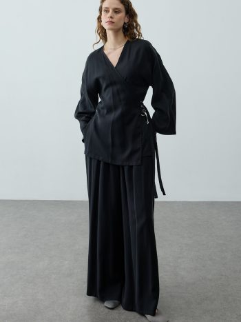 Tensel Kimono Takım Siyah