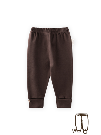 Stretchable Leggings Pants 0-3 Years Brown