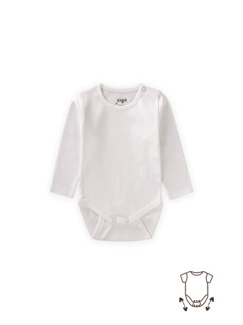 Stretchable Bodysuit 0-2 Years Off-White