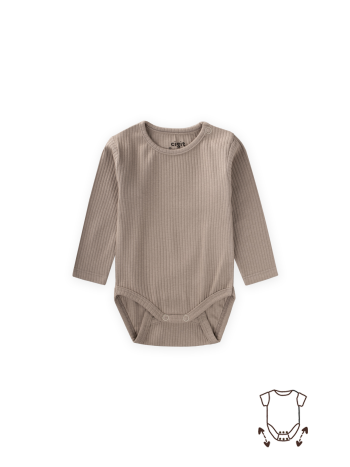 Stretch Bodysuit 0-2 Years Mink