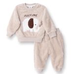 Midimod Unisex Sweatshirt-Patiksiz Alt Hayvan Baskılı Çıtçıtlı Bisiklet Yaka Uzun Paça Uzun Kol