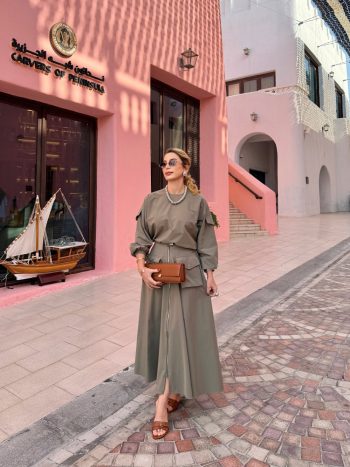 Tülay Skirt Set in Khaki