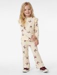 Girl's Cotton Bow-Print Ruffled 2-Piece Set