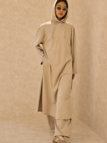 Hooded Long Sweatshirt Oyster