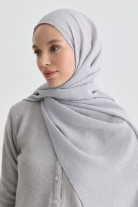 Tulin Jacquard Shawl - Grey