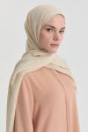 Tülin Jacquard Shawl - Cream