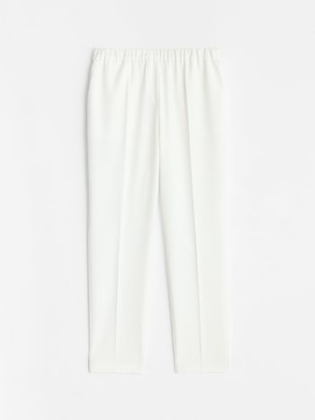 Beli Lastikli Basic Pantolon - Ekru