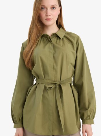 100% Cotton Relax Fit Poplin Shirt Tunic