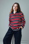 %100 Pamuk Regular Fit Polo Yaka Sweatshirt Tunik