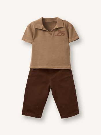 Gabardin 2'li Takım Erkek Bebek