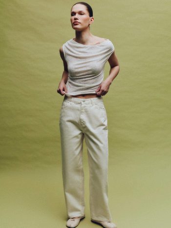 Baggy Fit Normal Bel Gabardin Pantolon