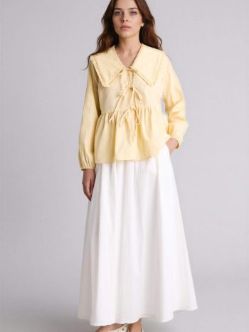 A-Line Poplin Skirt