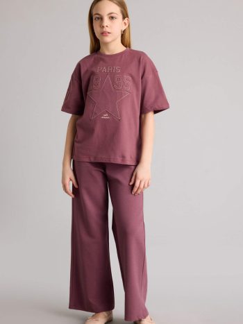 Girls' T-Shirt and Sweatpants 2-Piece Set