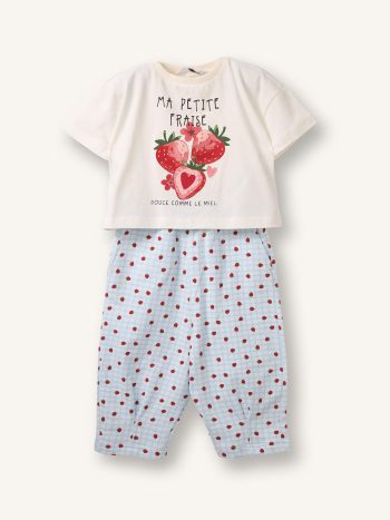 Fruit Print 2-Piece Set for Baby Girl