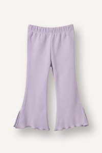 Spanish Flare Ribbed Bodysuit Leggings for Baby Girl