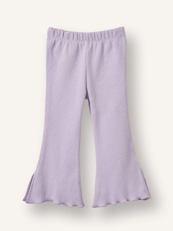 Spanish Flare Ribbed Bodysuit Leggings for Baby Girl