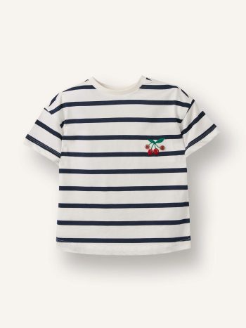 Striped Jersey T-Shirt for Baby Girl