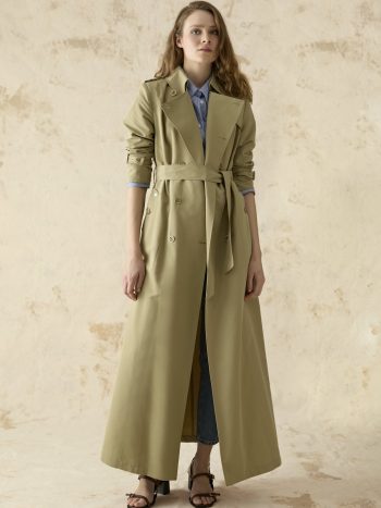 معطف الخندق الأخضر 12528 - موديل LESNA TRENCH 40