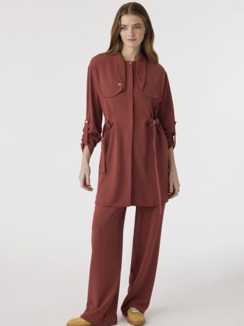 TK-1875 SOLENİ TAKIM 38-44 Kiremit Takım 1875