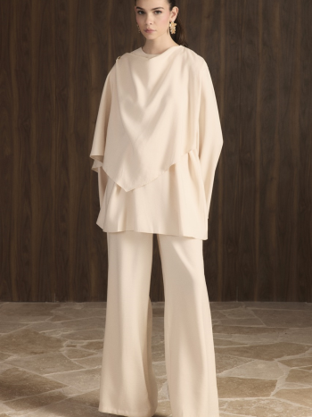 Auren Shawl Set - Cream