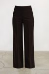 بنطلون رسمي واسع الساقين باللون البني المر