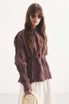Crush Texture Burgundy Shirt
