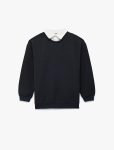 Boys' Textured Long Sleeve Polo Neck Sweatshirt