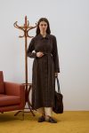 Emosh Britli Buttoned Long Tunic BROWN