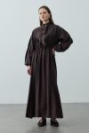 Scarf Maxi Dress Bitter Coffee
