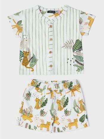 GB Baby Erkek Bebek Desenli Pijama Takımı