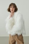 Beige Short Fur Coat