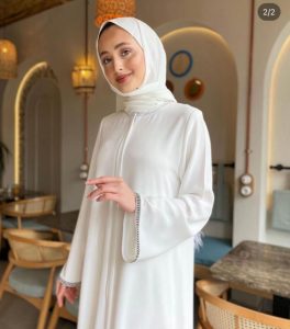 Stone-Embellished Abaya