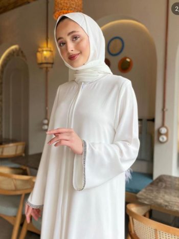 Stone-Embellished Abaya