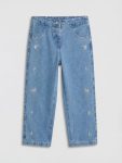 LCW Baby Blue Girl Embroidered Jeans