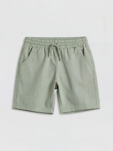 Yeşil Erkek Bebek Gabardin Şort
