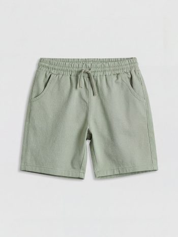 Yeşil Erkek Bebek Gabardin Şort