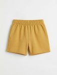 Yellow Elastic Waist Baby Boy Shorts