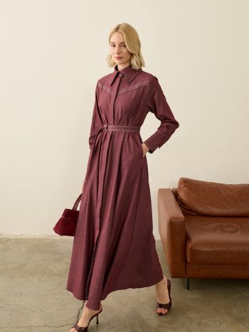 LINDA Contrast Stitch Detail Dress MÜRDÜM