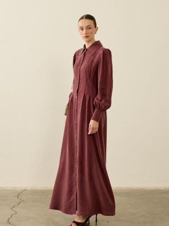 Mari Belden Fitted Lyocell Dress MÜRDÜM