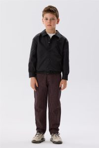 جاكت قميص أسود للأولاد من NBT Jeans