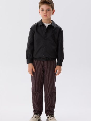 جاكت قميص أسود للأولاد من NBT Jeans