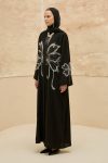 Papillon Royale | Kelebek Taş Detaylı Abaya