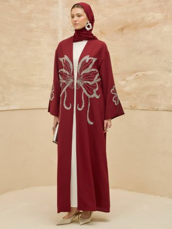Papillon Royale | Butterfly Stone Detailed Abaya