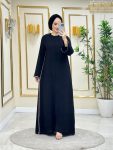 COLORED STRIPED DETAIL ABAYA