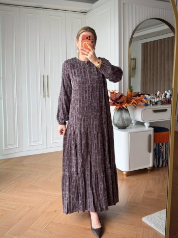 Defne Elbise Kahverengi