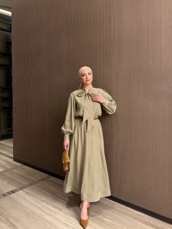 Hasibe Skirt Set in Khaki