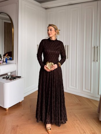 Silk Dress Bitter Coffee