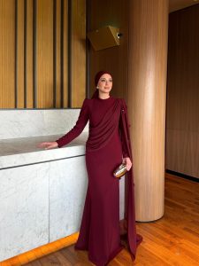 Manolya Abiye Bordo